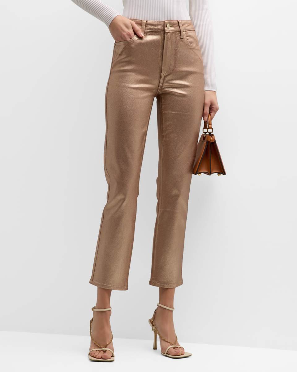 Cindy Metallic Skinny Crop Jeans